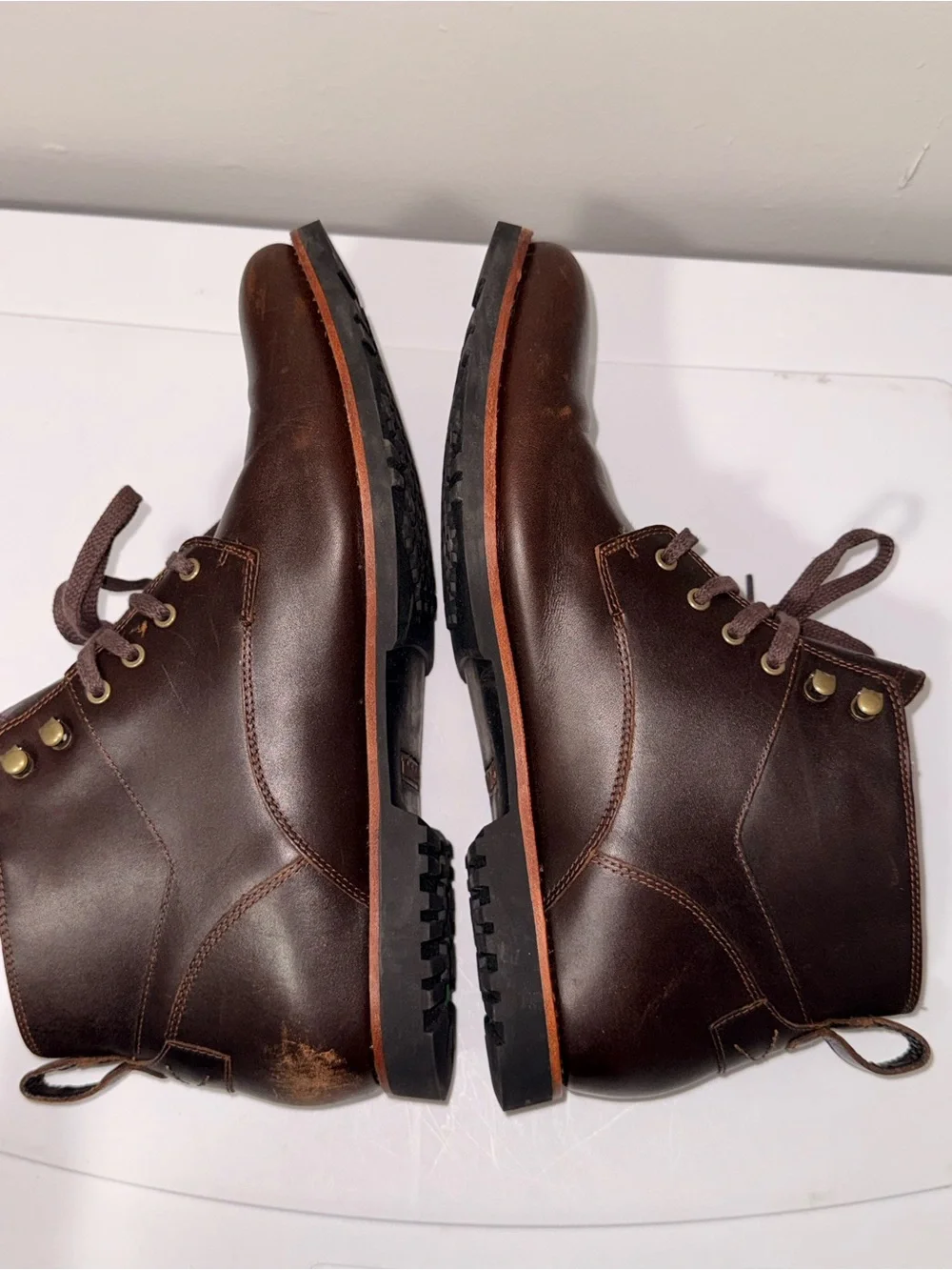 Timberland Dark Brown Leather Chukka Boots